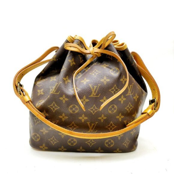 LOUIS VUITTON MONOGRAM PETIT NOE DRAWSTRING BAG 564-081425 - Picture 1 of 16